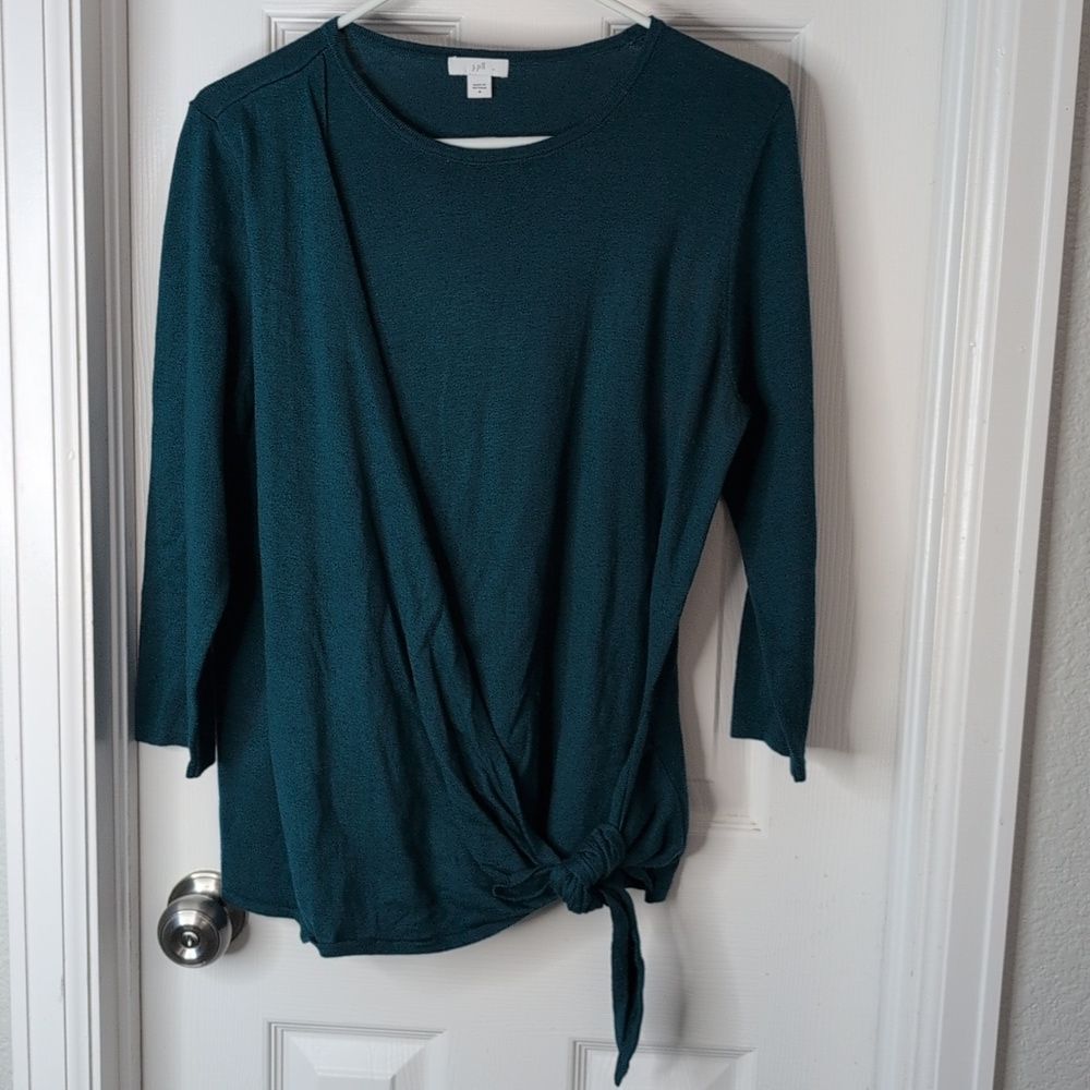 J Jill crossover tie sweater size M